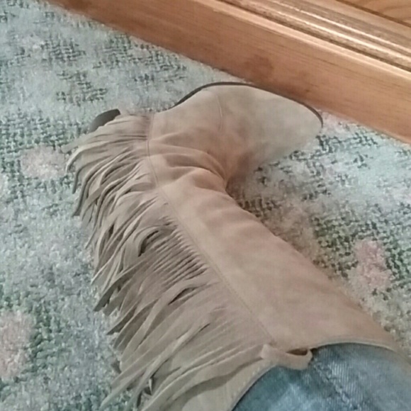 Lunching taupe cow suede - Picture 4 of 7